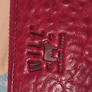 Will Leather Goods Imogen Wallet in Berry